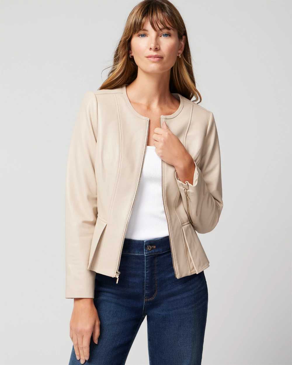 Whbm leather clearance jacket
